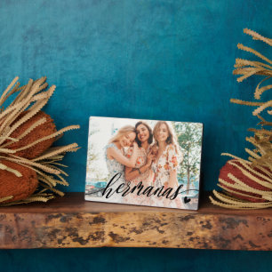 Plaque Photo Hermanas Script Soeurs Espagnoles Photo