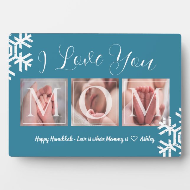 Plaque Photo Heureuse photo Hanoukka (Devant)