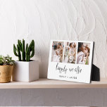 Plaque Photo Heureux jamais après le minimaliste Mariage simple<br><div class="desc">Élevez votre décor de maison avec notre magnifique Plaque qui allie élégance et sentiment. Cette pièce soigneusement conçue appartient à notre collection Frames & Display dans la catégorie Home & Living, conçue pour apporter du charme à votre espace. Mesurant parfaitement à 150 mots, cette plaque témoigne du pouvoir de l'expression...</div>