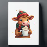 Plaque Photo Highland Cow Brushstroke Christmas T-Shirt (4)<br><div class="desc">Highland Cow Brushstroke Christmas T-Shirt (4)</div>