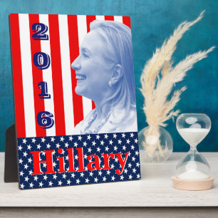 Plaque Photo Hillary 2016