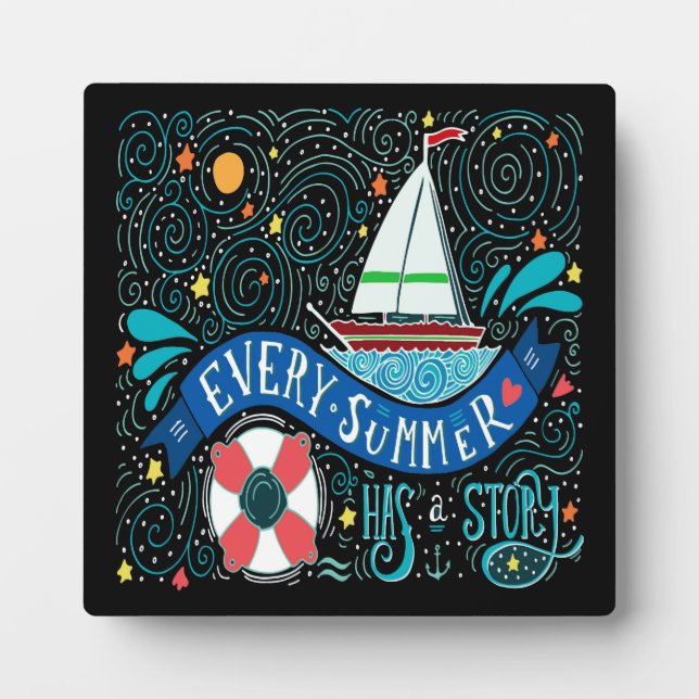 Plaque Photo Histoires d'été (Devant)