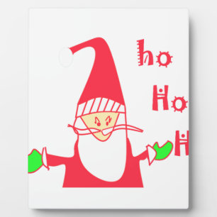 Plaque Photo Ho Ho Ho Joyeux Noël De Santa.png