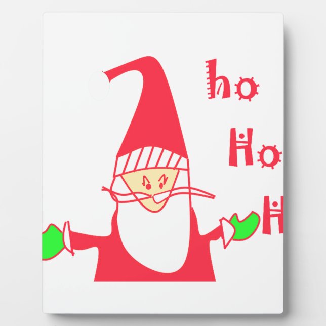 Plaque Photo Ho Ho Ho Merry Christmas From Santa.png (Devant)