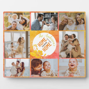 Plaque Photo Home Sweet Home Unique Moderne Photo Collage Famil