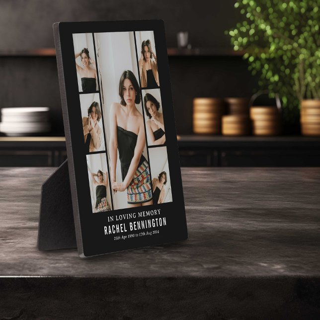 Plaque Photo Hommage à la mémoire moderne Collage photo (Créateur téléchargé)