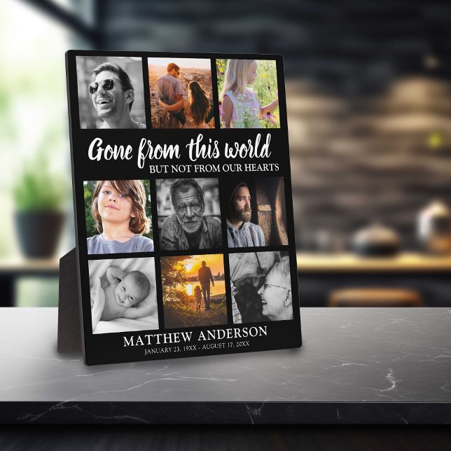 Plaque Photo Hommage Famille Photo Collage Memorial (Créateur téléchargé)