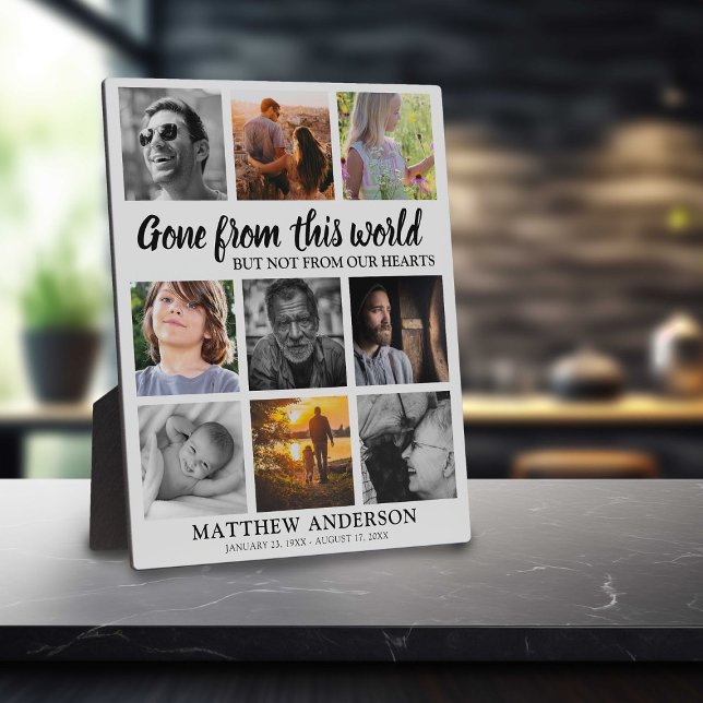 Plaque Photo Hommage Famille Photo Collage Memorial (Créateur téléchargé)