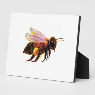 Plaque Photo Honey Bee Flying