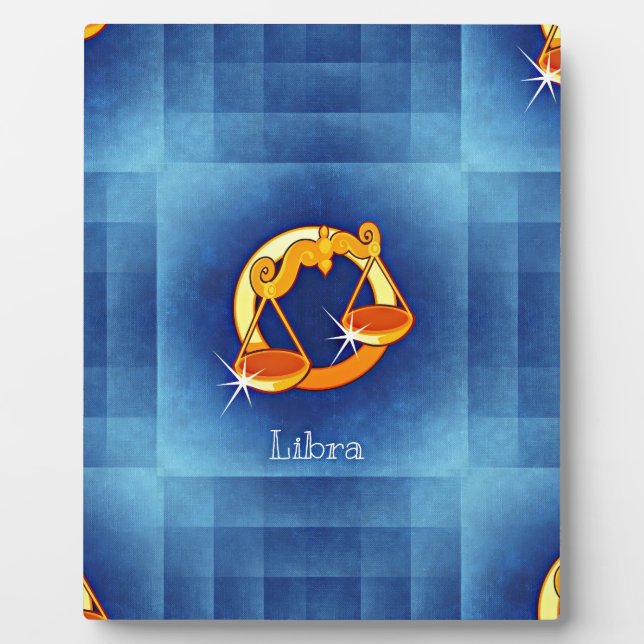 Plaque Photo horoscope de libra (Devant)