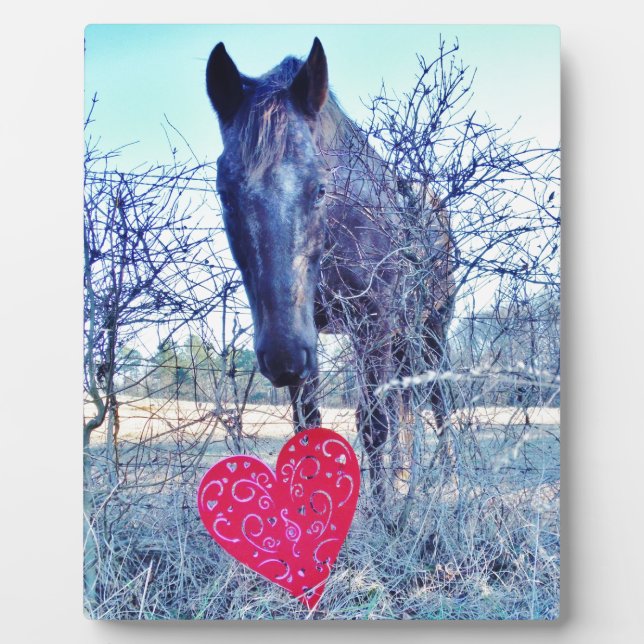 Plaque Photo Horse et heart (Devant)