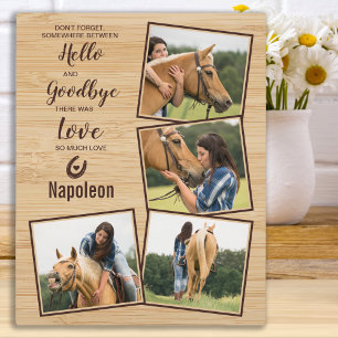 Plaque Photo Horse Loss Gift Photo Collage Horse Memorial