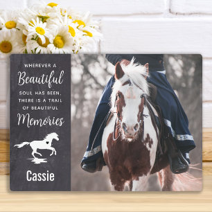 Plaque Photo Horse Loss Photo Keepsake Pet Quote Horse Memorial