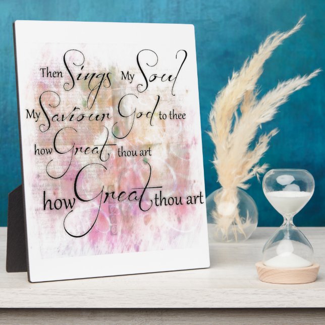 Plaque Photo How great thou art (Côté)