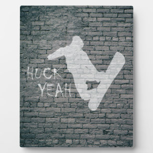Plaque Photo Huck Yeah (Snowboard)
