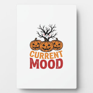 Plaque Photo Humeur actuelle Halloween Citrouille Vintage Conce