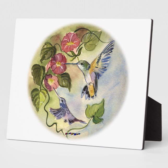Plaque Photo Humming Birds (Côté)
