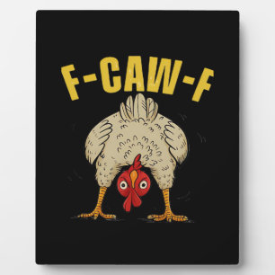 Plaque Photo Humour gothique corbeau F-Caw-F Style esthétique d
