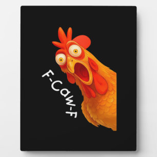 Plaque Photo Humour gothique drôle F Caw F dessin de corbeau