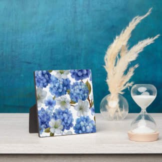 Plaque Photo Hydrangea et fleur de cerisiers