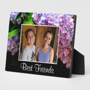 Plaque Photo Hydrangea garden, rose, bleu, purple floral