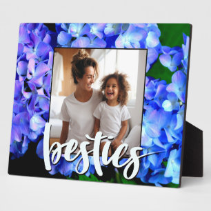 Plaque Photo Hydrangeas florales bleu violet élégant