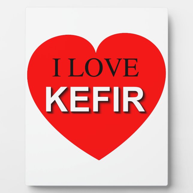 Plaque Photo I Love Kefir (Devant)