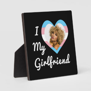 Plaque Photo I Love My Girl friend LGBT Trans Pride Photo perso
