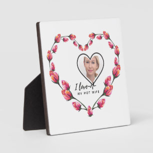 Plaque Photo I Love My WIFE - Meilleur ami PHOTO personnalisée