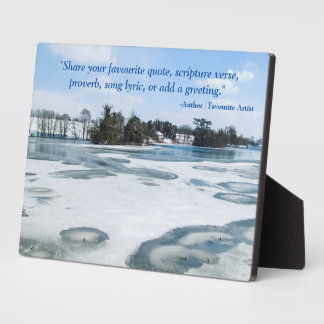 Plaque Photo Icy English Lake - Personnalisé