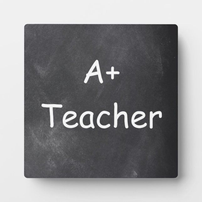 Plaque Photo Idée cadeau design tableau noir pour un professeur (Devant)