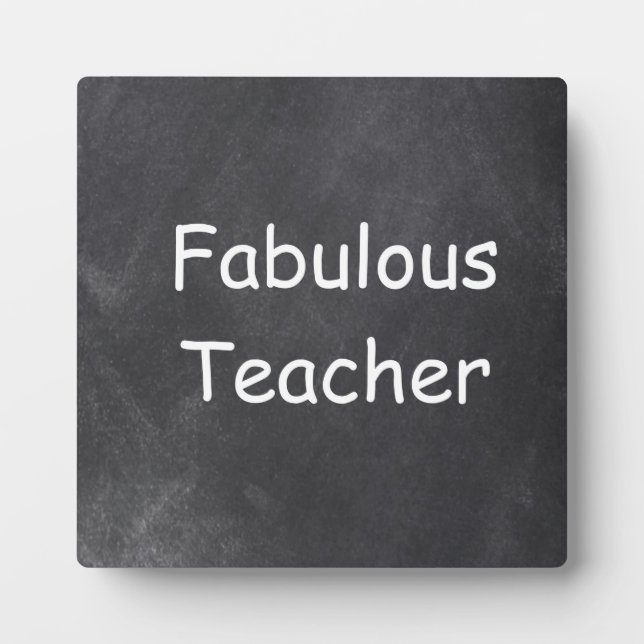 Plaque Photo Idée cadeau design tableau noir pour un professeur (Devant)
