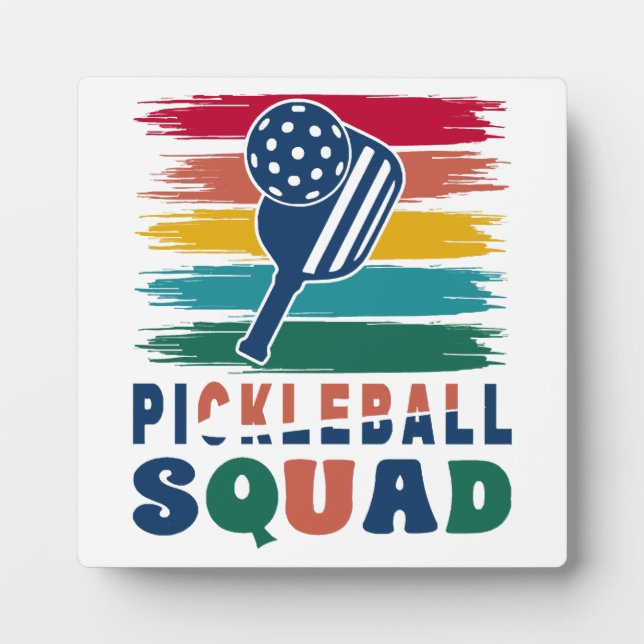 Plaque Photo Idée cadeau pour joueurs de pickleball (Devant)