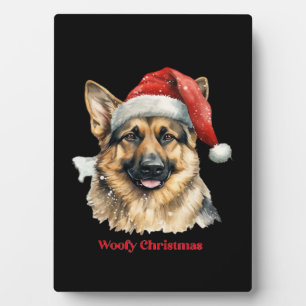 Plaque Photo Idées de cadeaux de Noël pour chien berger alleman