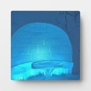 Plaque Photo Igloo room at Hotel de Glace, Québec, Canada