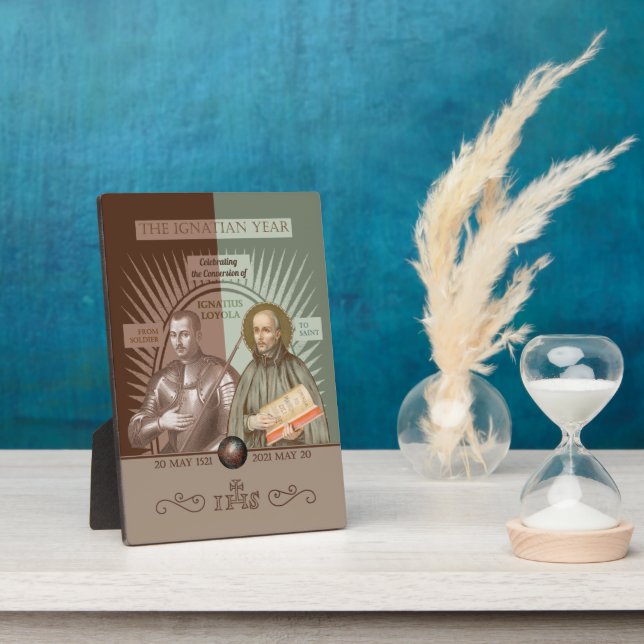 Plaque Photo Ignatius Loyola : Du Soldat À Saint (SAE 004) (Côté)