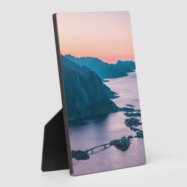 Plaque Photo Iles Lofoten Norvège (Côté)