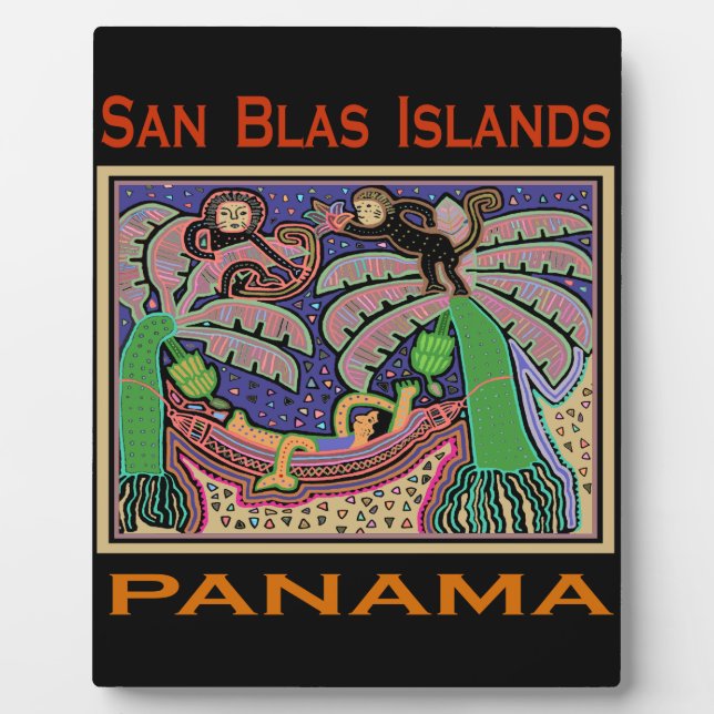 Plaque Photo Îles San Blas Panama Mola (Devant)