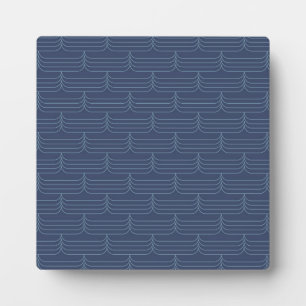 Plaque Photo Illustration cool bleue, moderne, simple