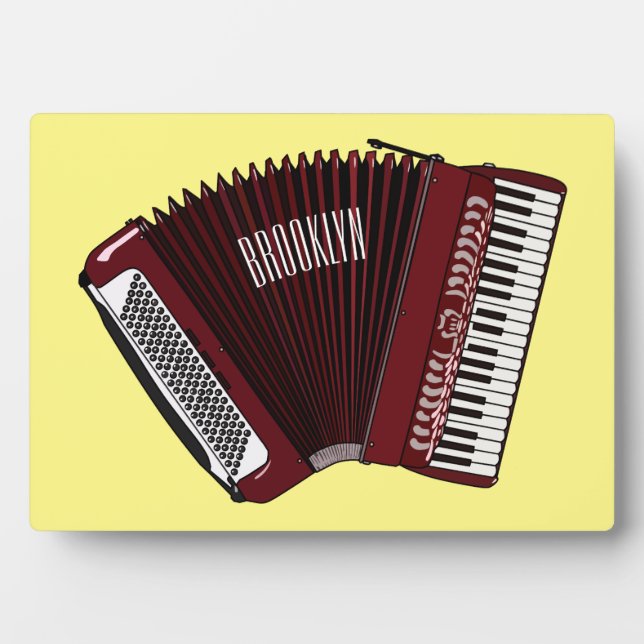 Plaque Photo Illustration d'accordion (Devant)