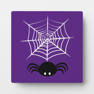 Plaque Photo Illustration d'araignée d'Halloween effrayante