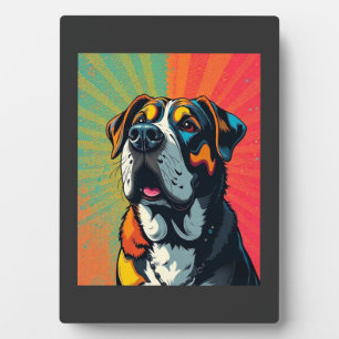 Plaque Photo Illustration de chien d'art pop coloré Animal de