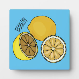 Plaque Photo Illustration de citron