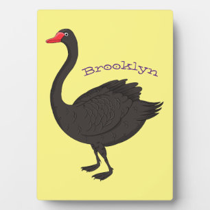 Plaque Photo Illustration de cygne noir