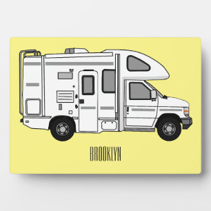 Plaque Photo Illustration de dessin animé Campervan