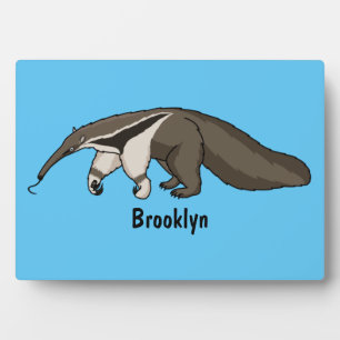 Plaque Photo Illustration de dessin animé d'Anteater happy
