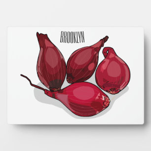 Plaque Photo Illustration de dessin animé Shallot