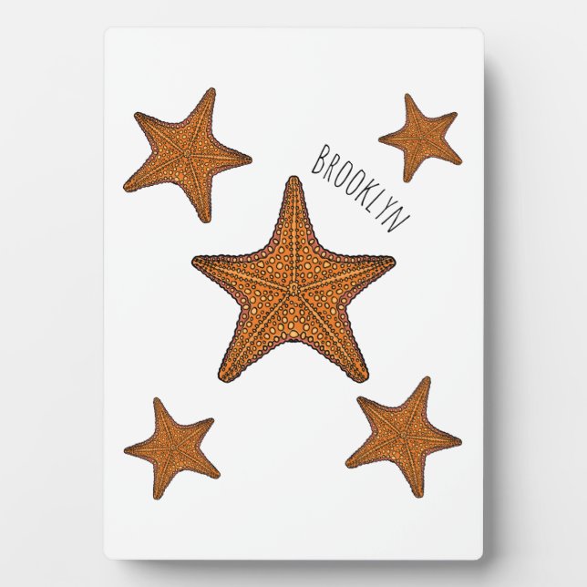 Plaque Photo Illustration de dessin de Starfish (Devant)