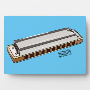 Plaque Photo Illustration de dessin d'Harmonica
