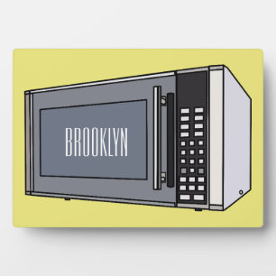 Plaque Photo Illustration de dessin sur micro-ondes
